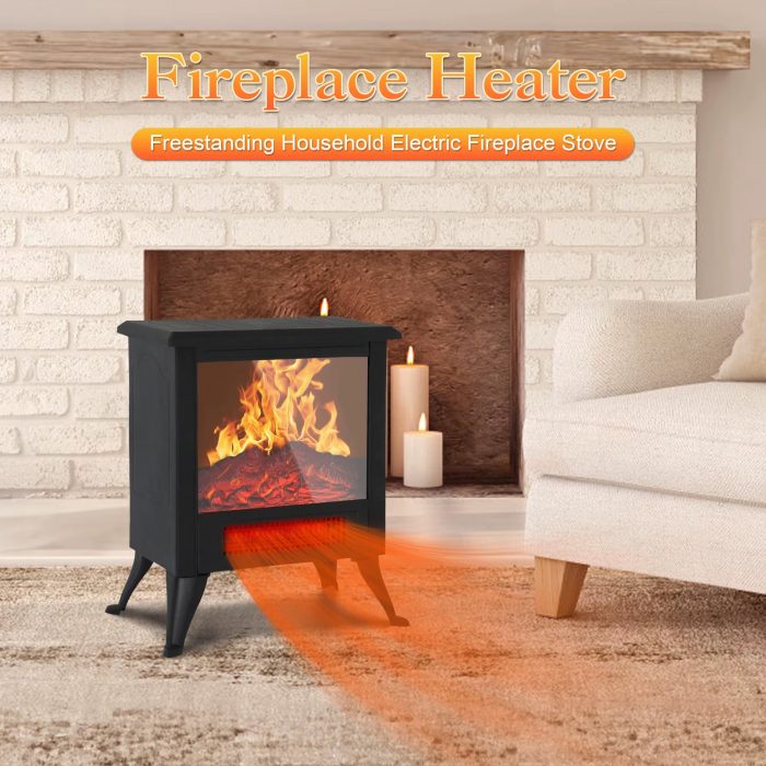 Modern Design Freestanding Household Fireplace Electric Stove Low Noise Fireplace Room Heater