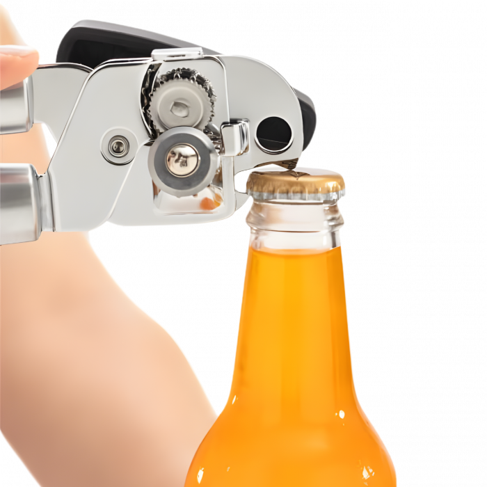 Gorilla Grip Heavy Duty Smooth Edge Manual Can Opener and Bottle Opener