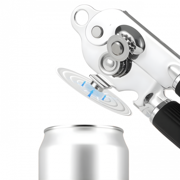 Heavy Duty Manual Can Opener with Magnet and Smooth Edge