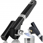 RICKUNCL 2-in-1 Safety Manual Can Opener: Smooth Edge & Magnetic Lid Lift