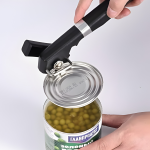 RICKUNCL 2-in-1 Safety Manual Can Opener: Smooth Edge & Magnetic Lid Lift
