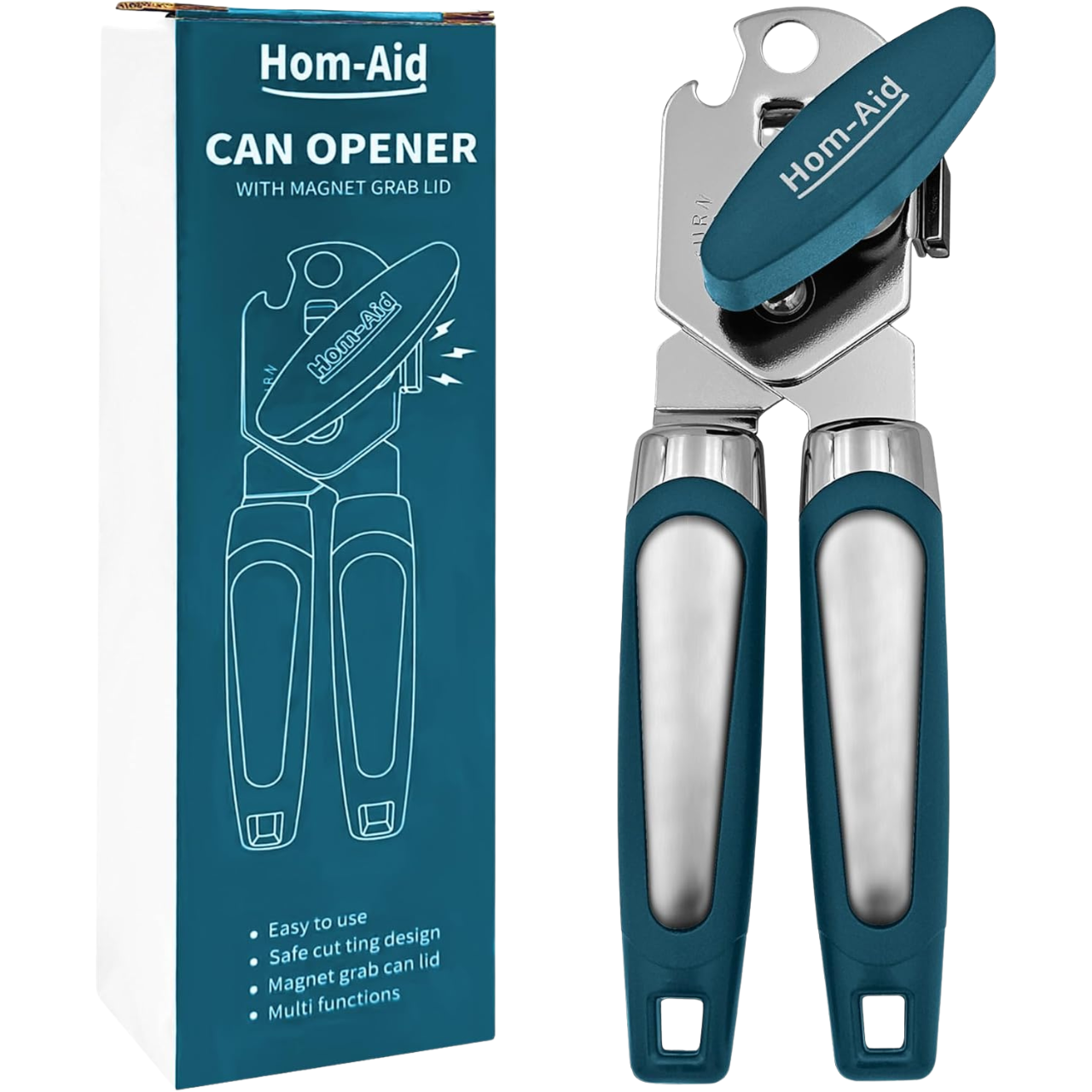 4503139-68fc4623f168195d5b1e53ce-38f4c44a-6cd1-4037-abb4-547714028340 Hom-Aid Manual Can Opener with Magnet: Smooth Edge & Multifunctional