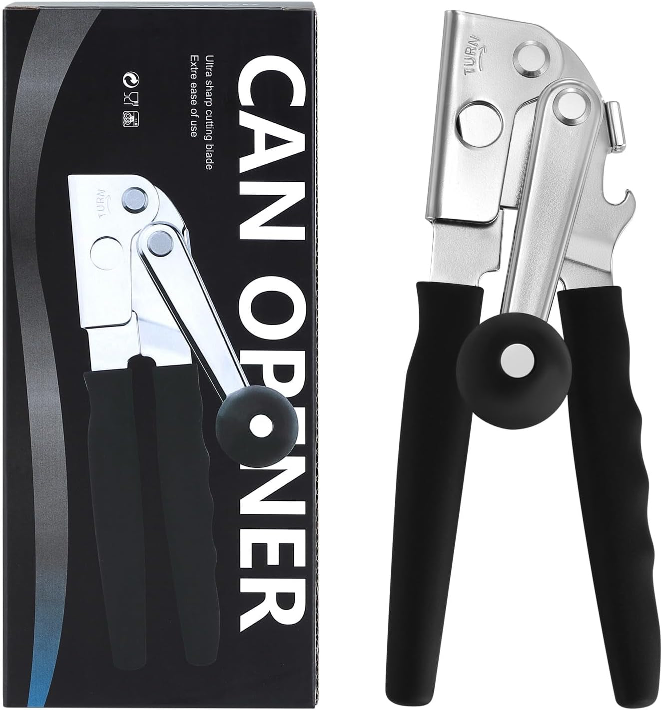 6ce6ca8f7365dbbe91c9404a43010bf9 BreadTalk Manual Can Opener with Magnetic Lid Lifter: Heavy-Duty & Ergonomic